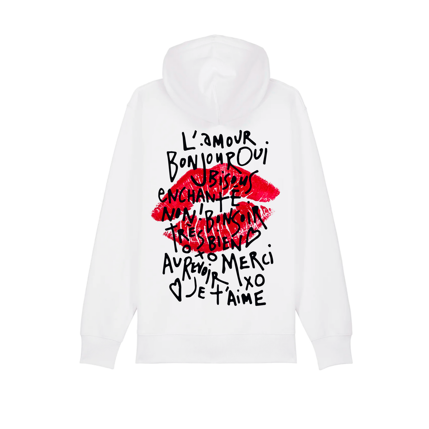 SWEAT ZIPPÉ KISS PARIS