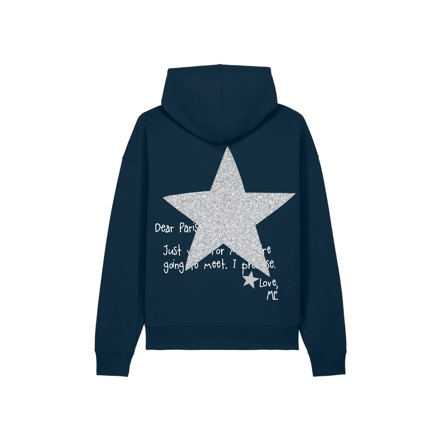 HOODIE BLEU NEW YORK À PAILLETTES