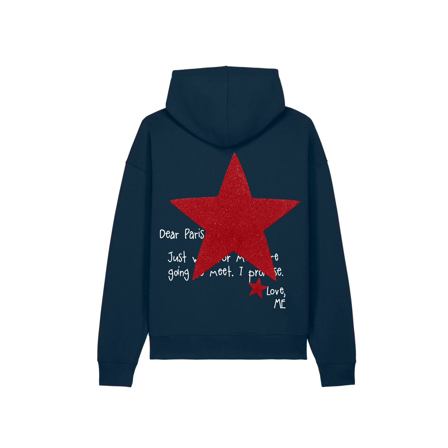 HOODIE BLEU NEW YORK À PAILLETTES