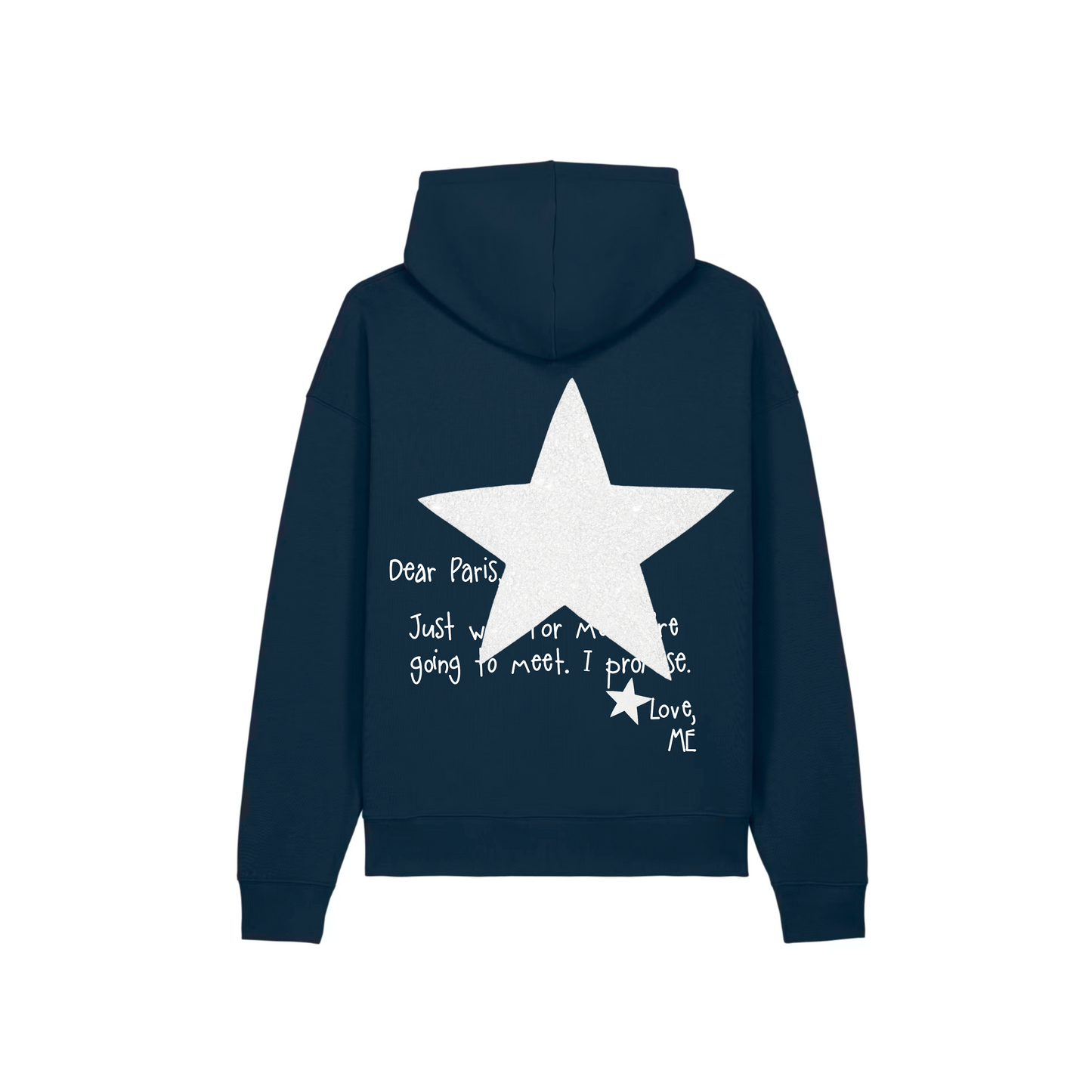 HOODIE BLEU NEW YORK À PAILLETTES