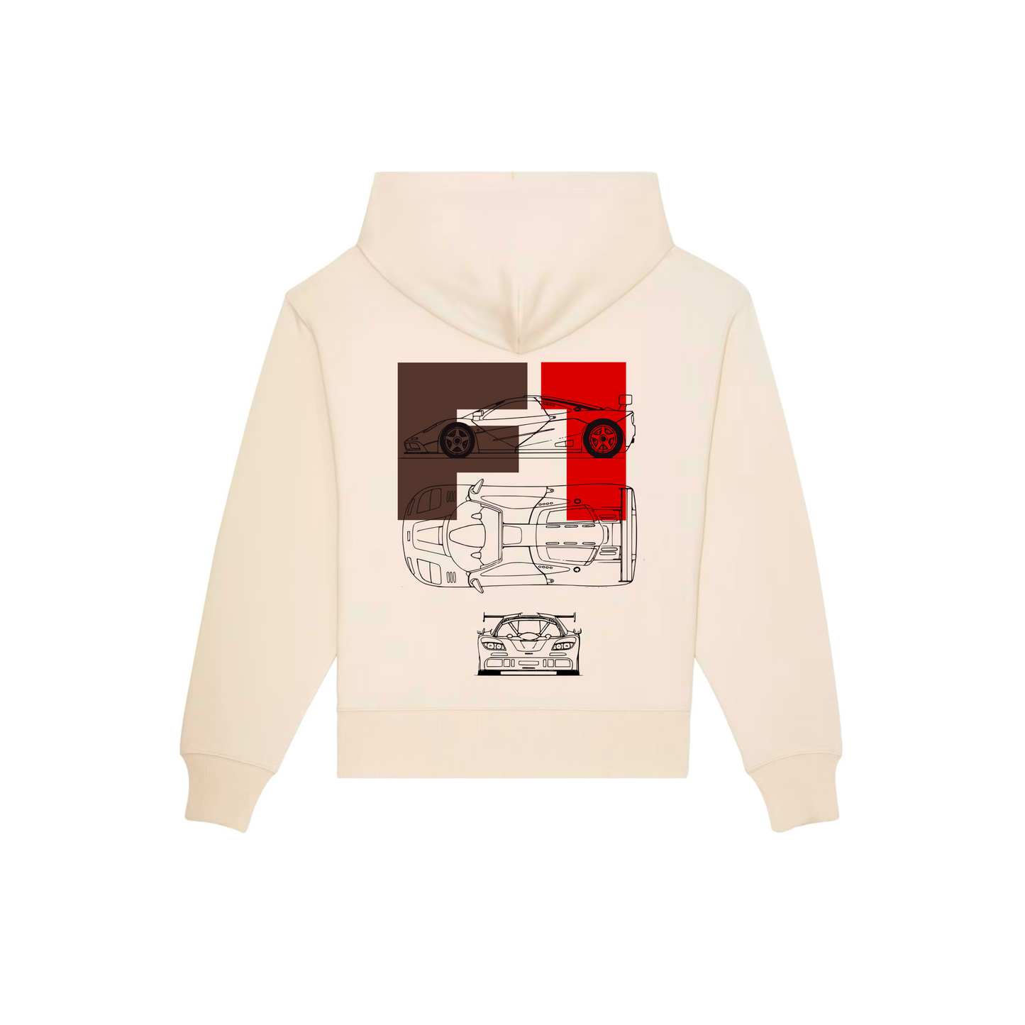 HOODIE FORMULE 1 COUPE BOXY UNISEXE