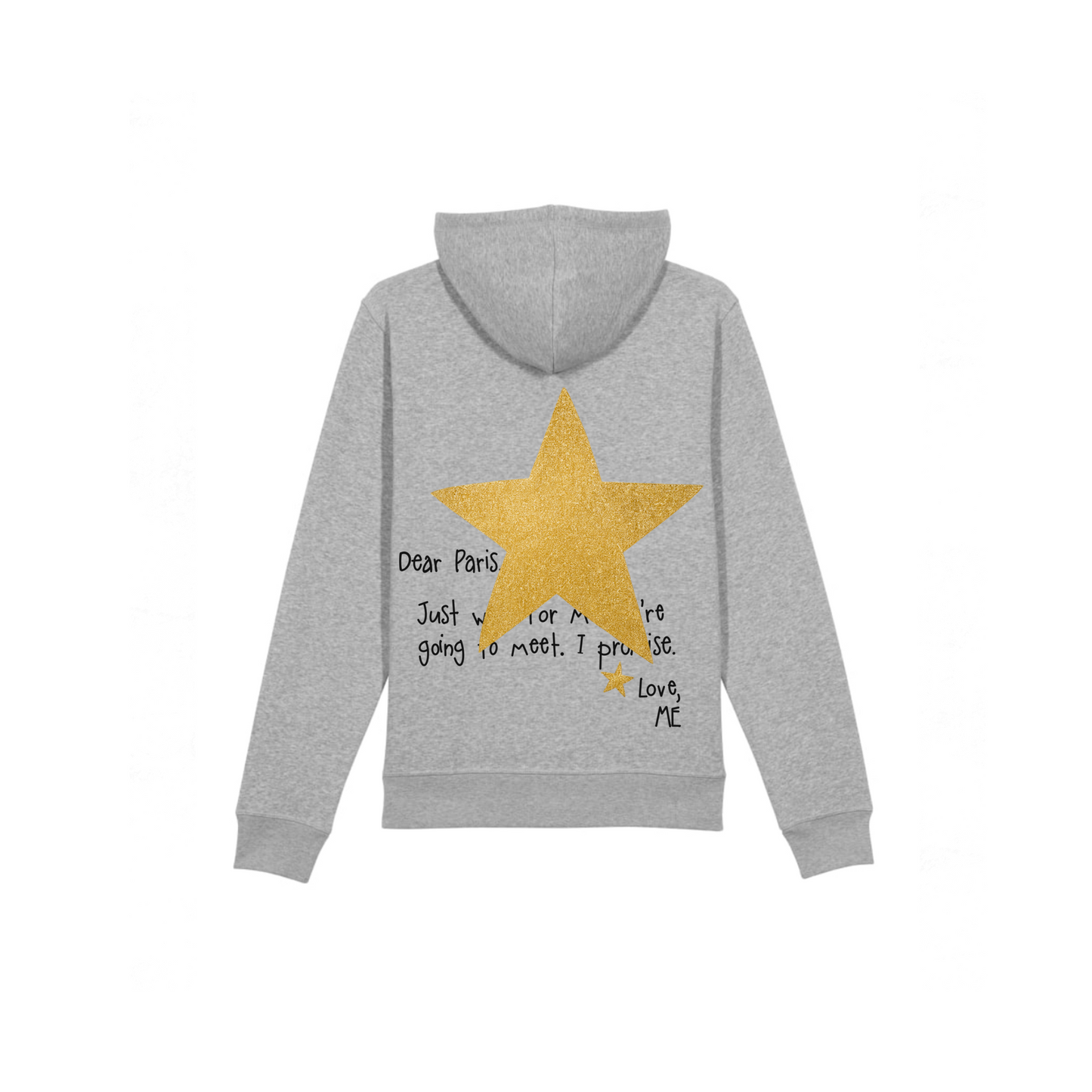 HOODIE GRIS NEW YORK À PAILLETTES