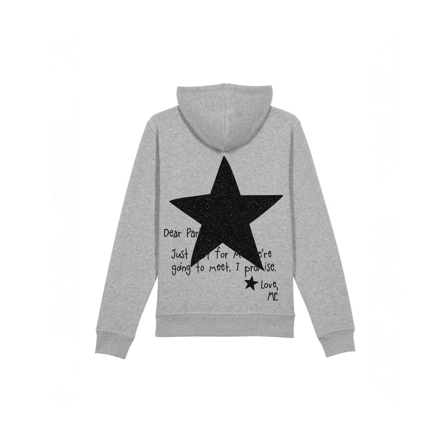 HOODIE GRIS NEW YORK À PAILLETTES