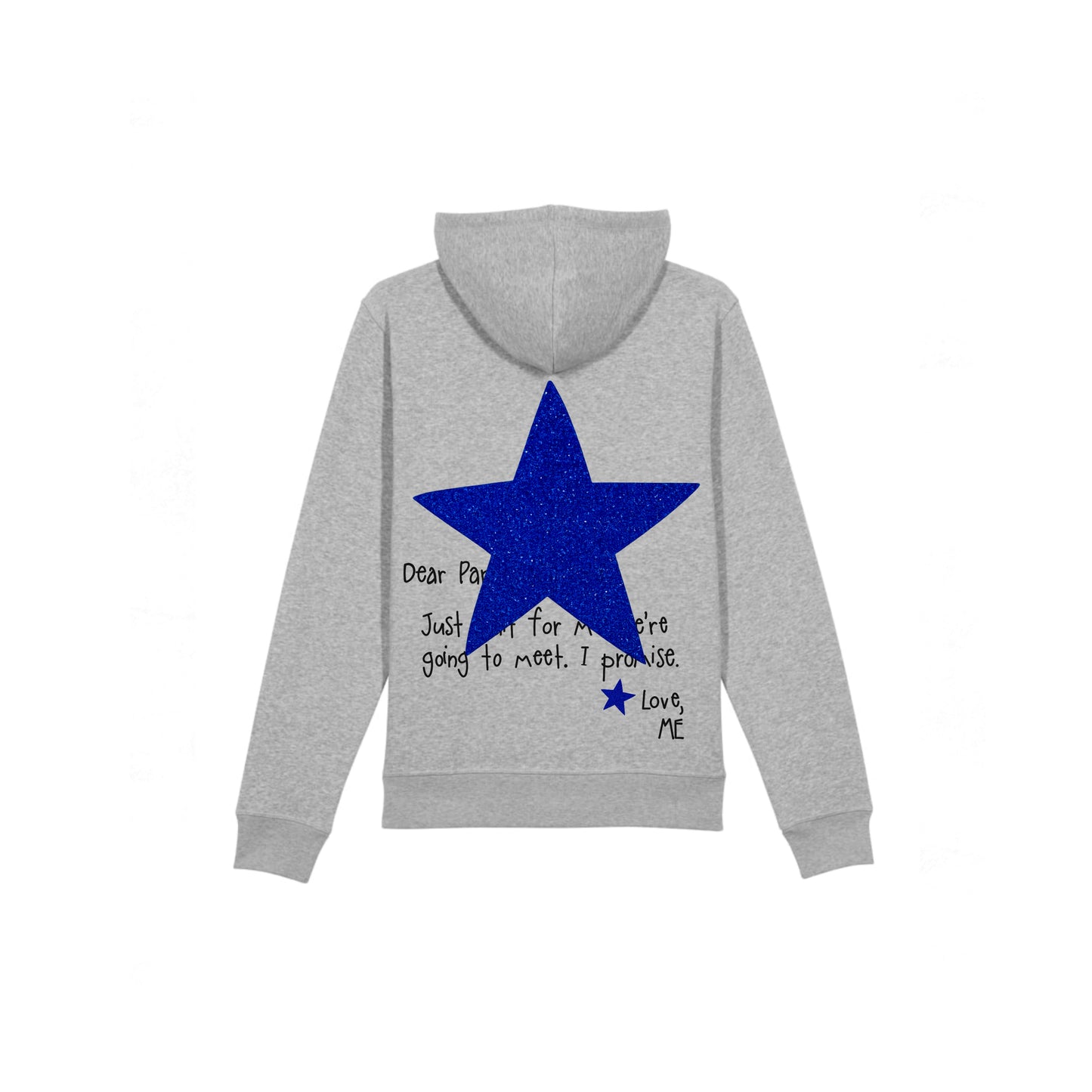 HOODIE GRIS NEW YORK À PAILLETTES