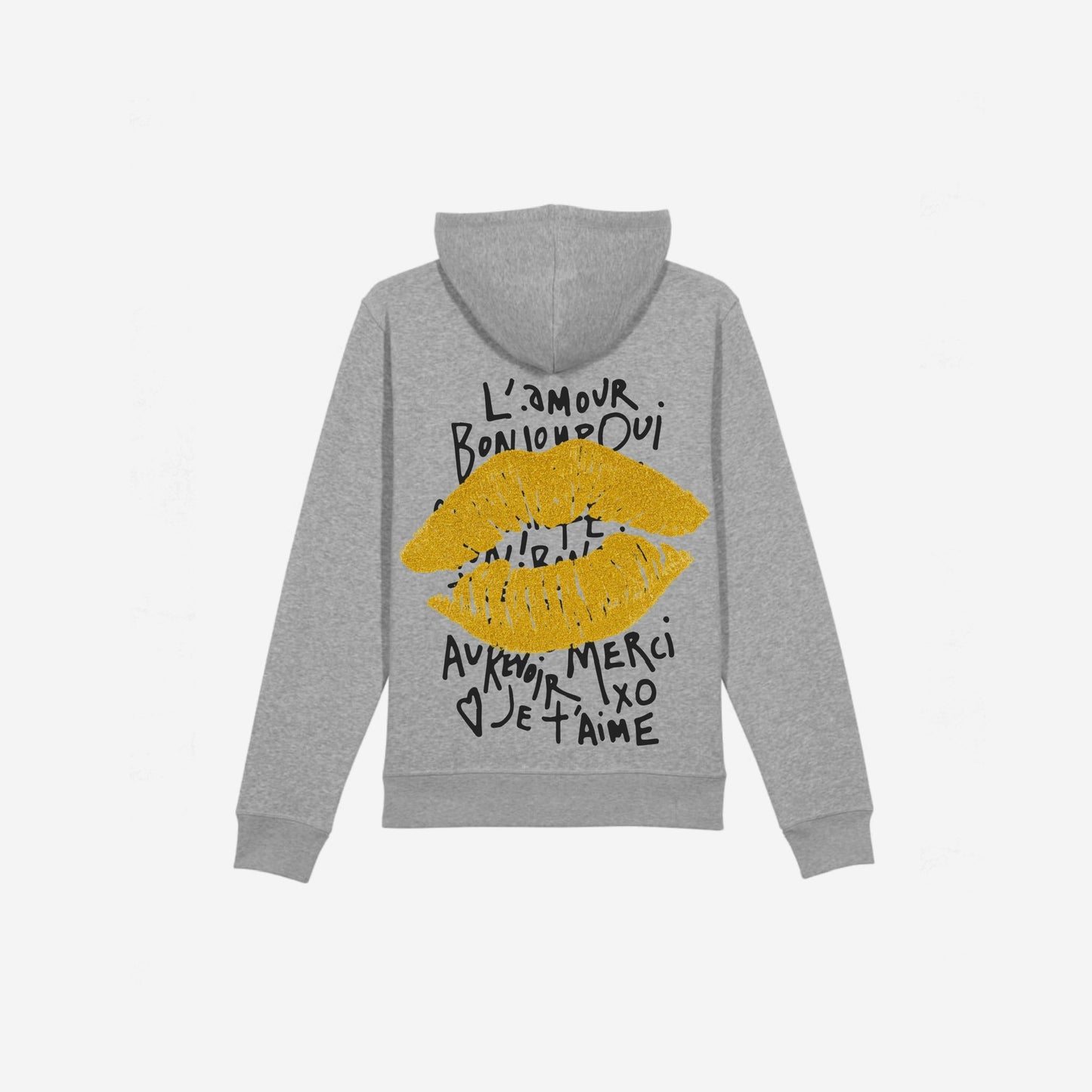 HOODIE KISS PARIS À PAILLETTES