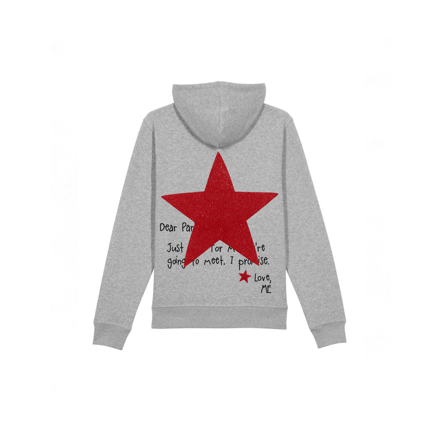 HOODIE GRIS NEW YORK À PAILLETTES