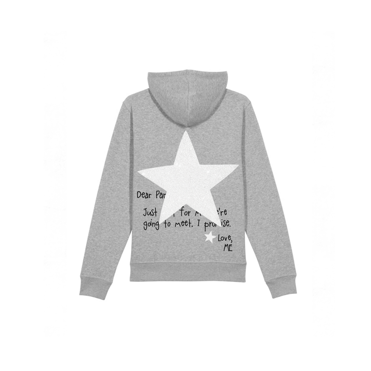 HOODIE GRIS NEW YORK À PAILLETTES