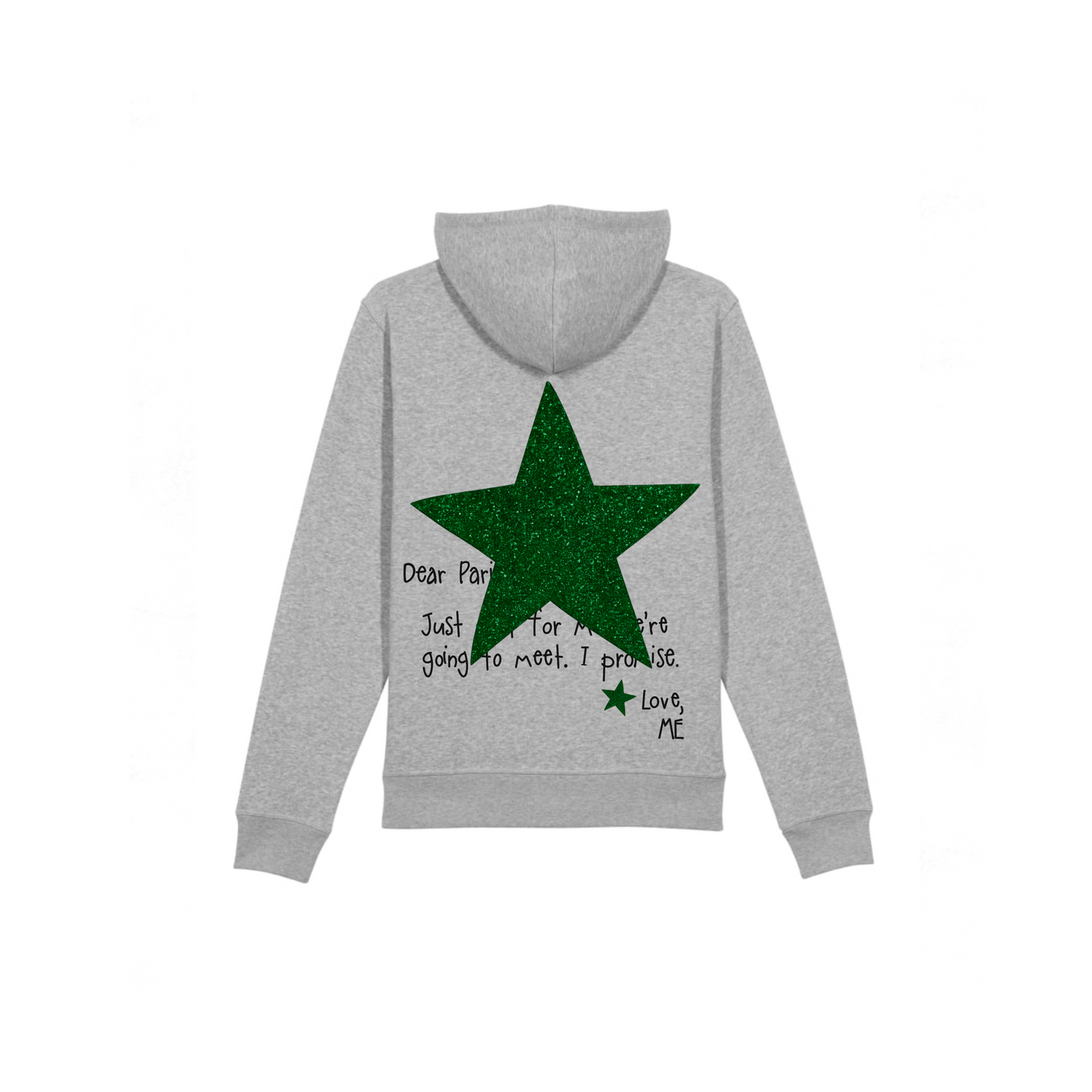 HOODIE GRIS NEW YORK À PAILLETTES
