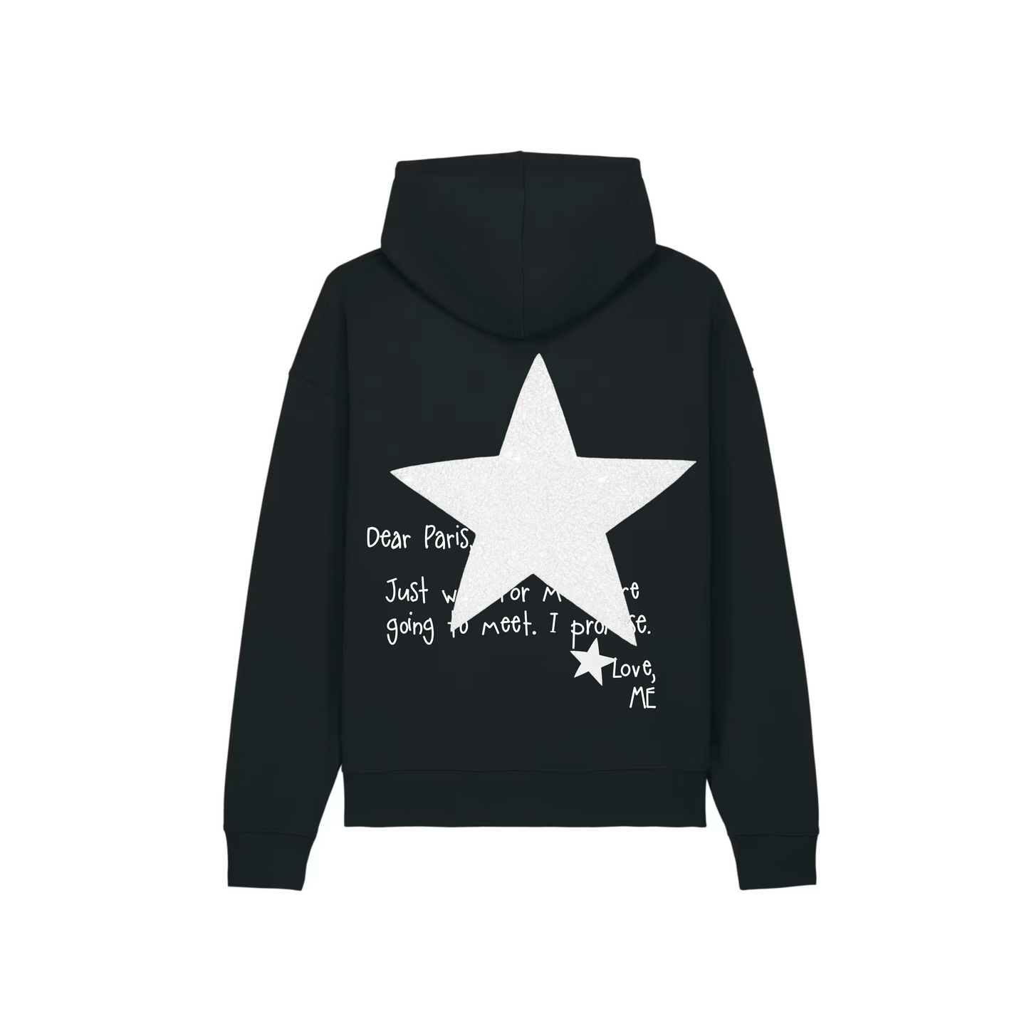 HOODIE NOIR NEW YORK À PAILLETTES