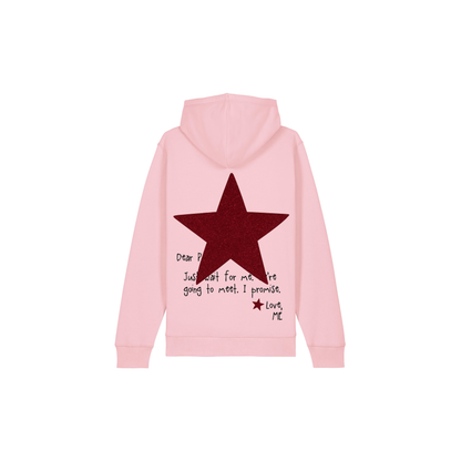 HOODIE À PAILLETTES NEW YORK ROSE