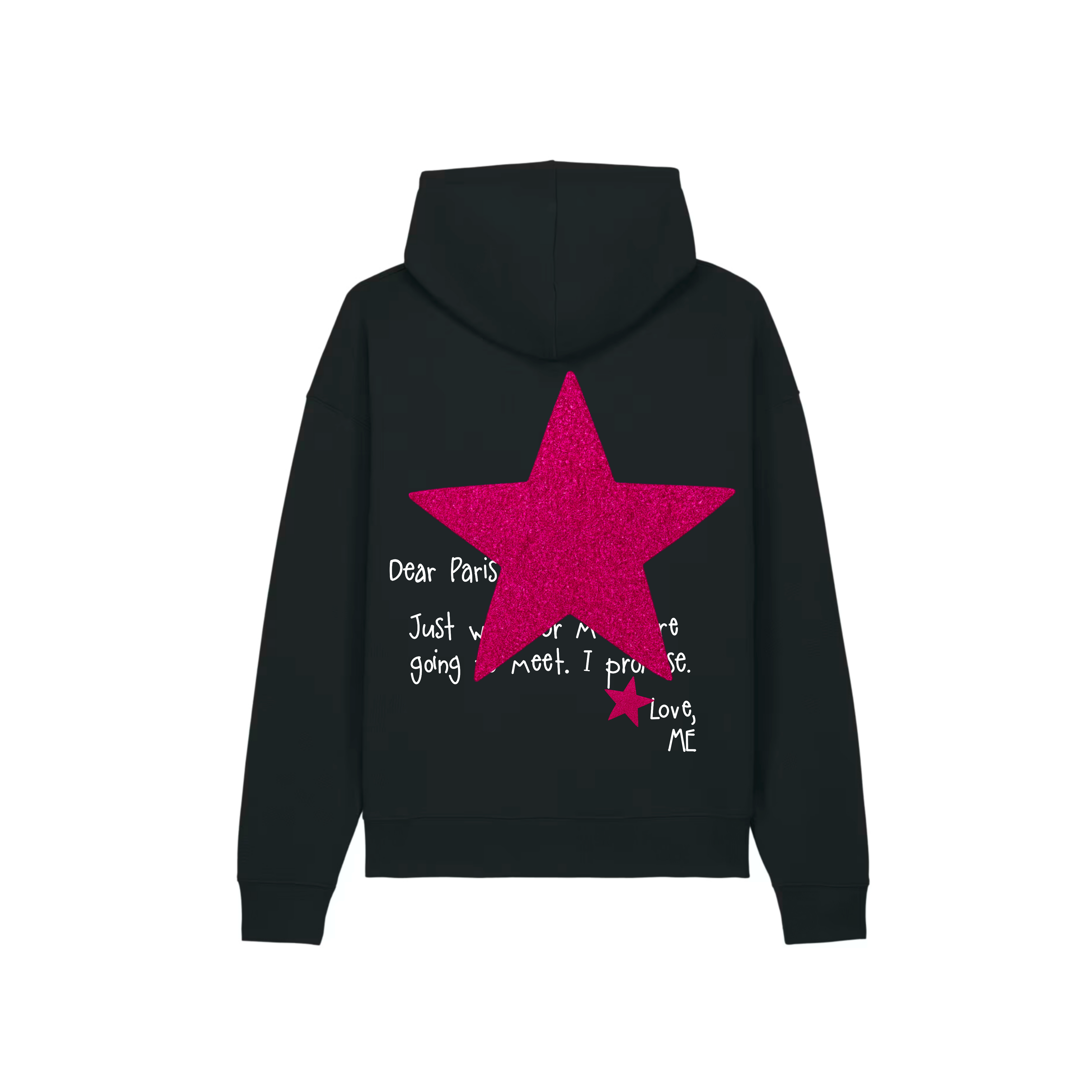 HOODIE NOIR NEW YORK À PAILLETTES