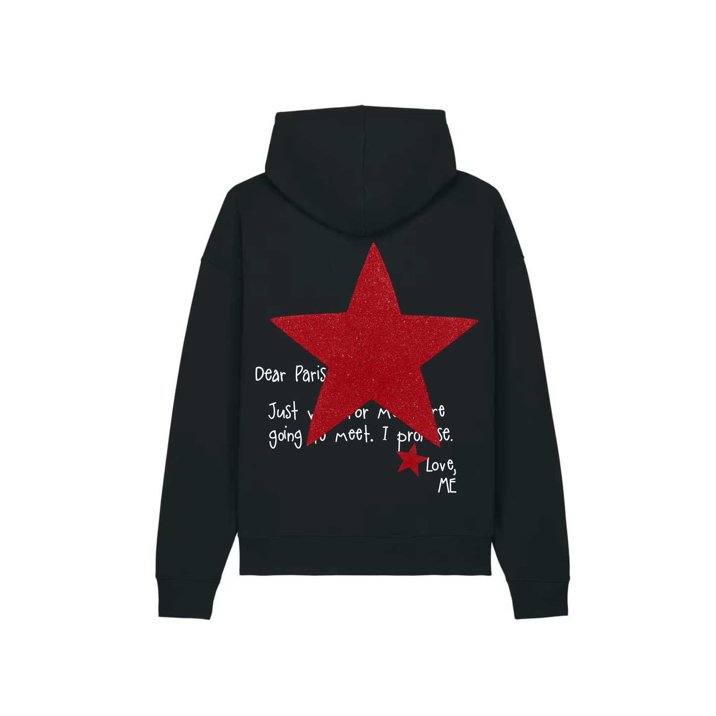 HOODIE NOIR NEW YORK À PAILLETTES
