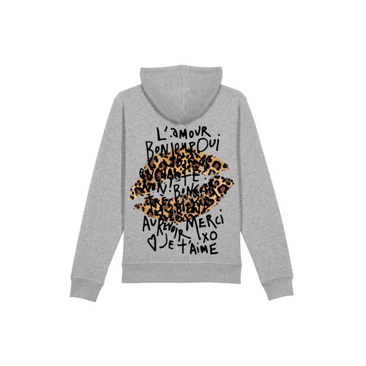 HOODIE GRIS LEO