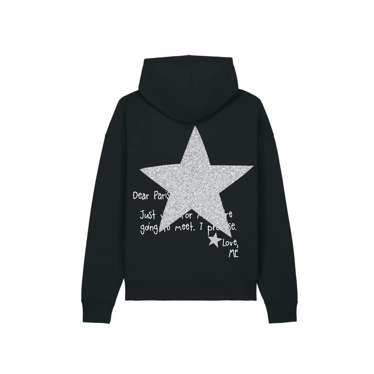 HOODIE NOIR NEW YORK À PAILLETTES