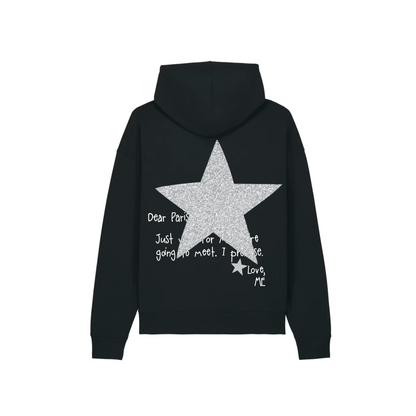 HOODIE NOIR NEW YORK À PAILLETTES