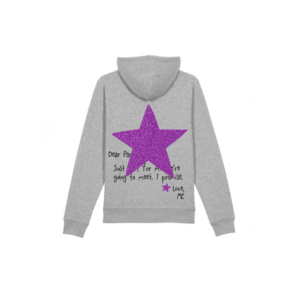 HOODIE GRIS NEW YORK À PAILLETTES