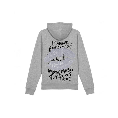 HOODIE KISS PARIS À PAILLETTES