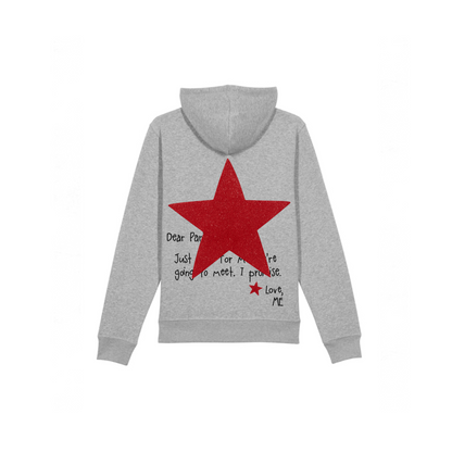 HOODIE GRIS NEW YORK À PAILLETTES
