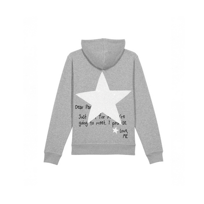 HOODIE GRIS NEW YORK À PAILLETTES